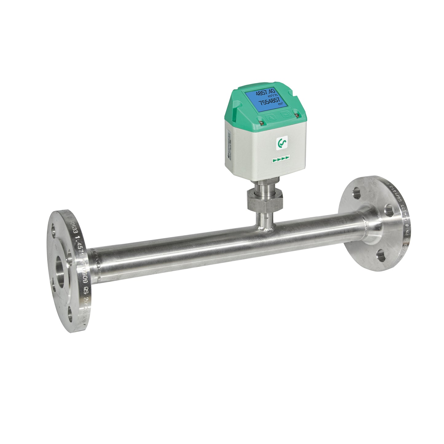 Durchflusssensor mit integrierter Messstrecke